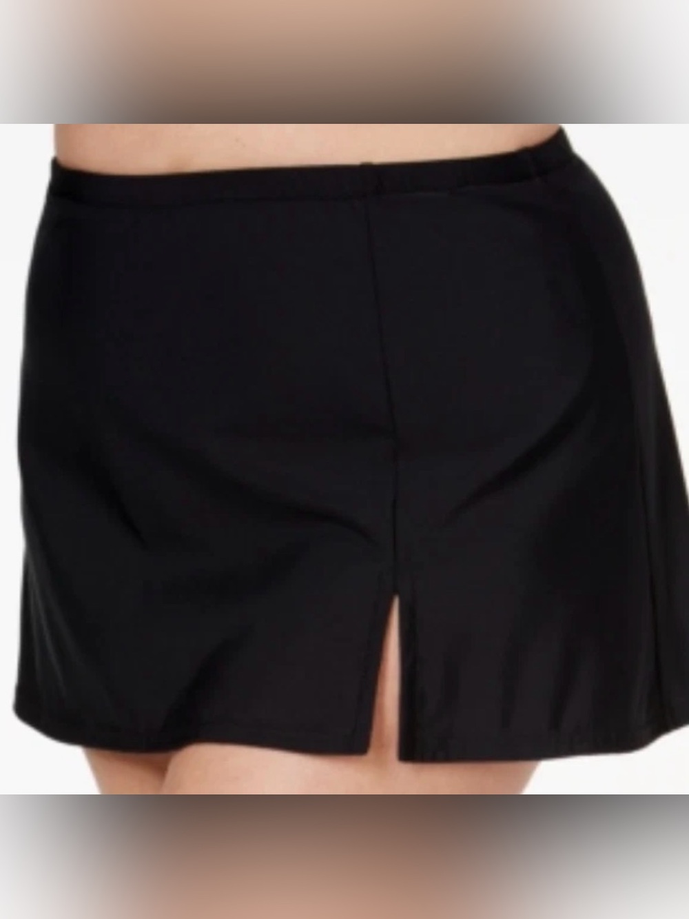 Swim Solutions Black Swim Skirt - Thigh Minimizer Womens 20W NWT